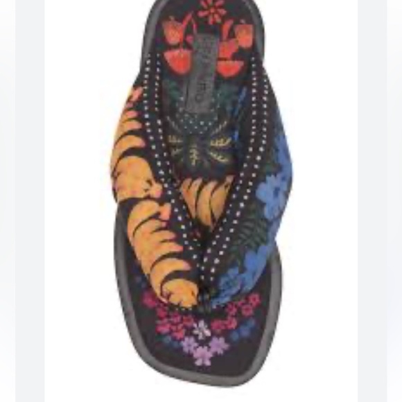 FARM Rio Multicolor Patterned Footwear Size 8 - Picture 3 of 8